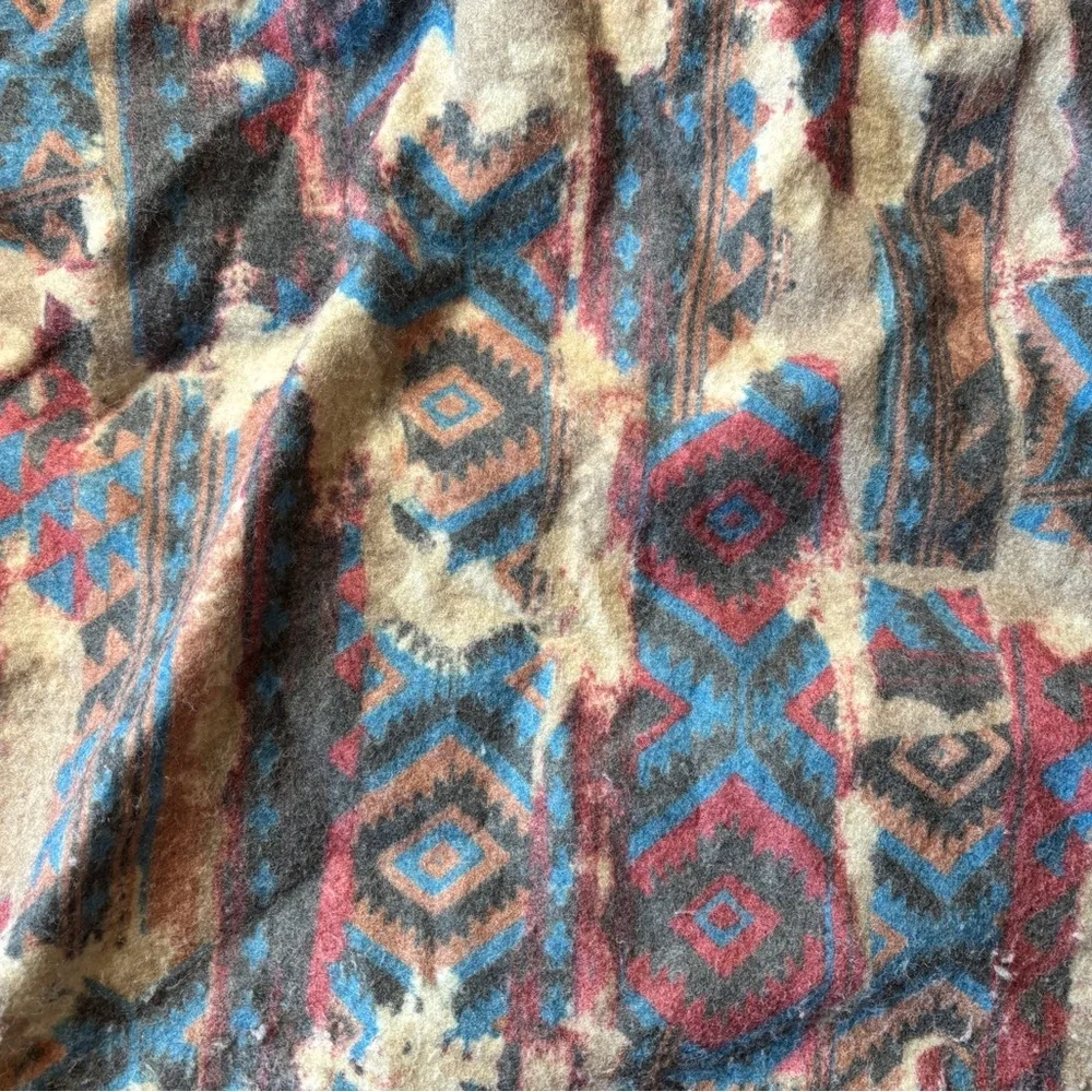 Carhartt “Southwest Look” Washed Denim Blanket-Lined Chore Coat (CB1003) - Picture 9 of 16